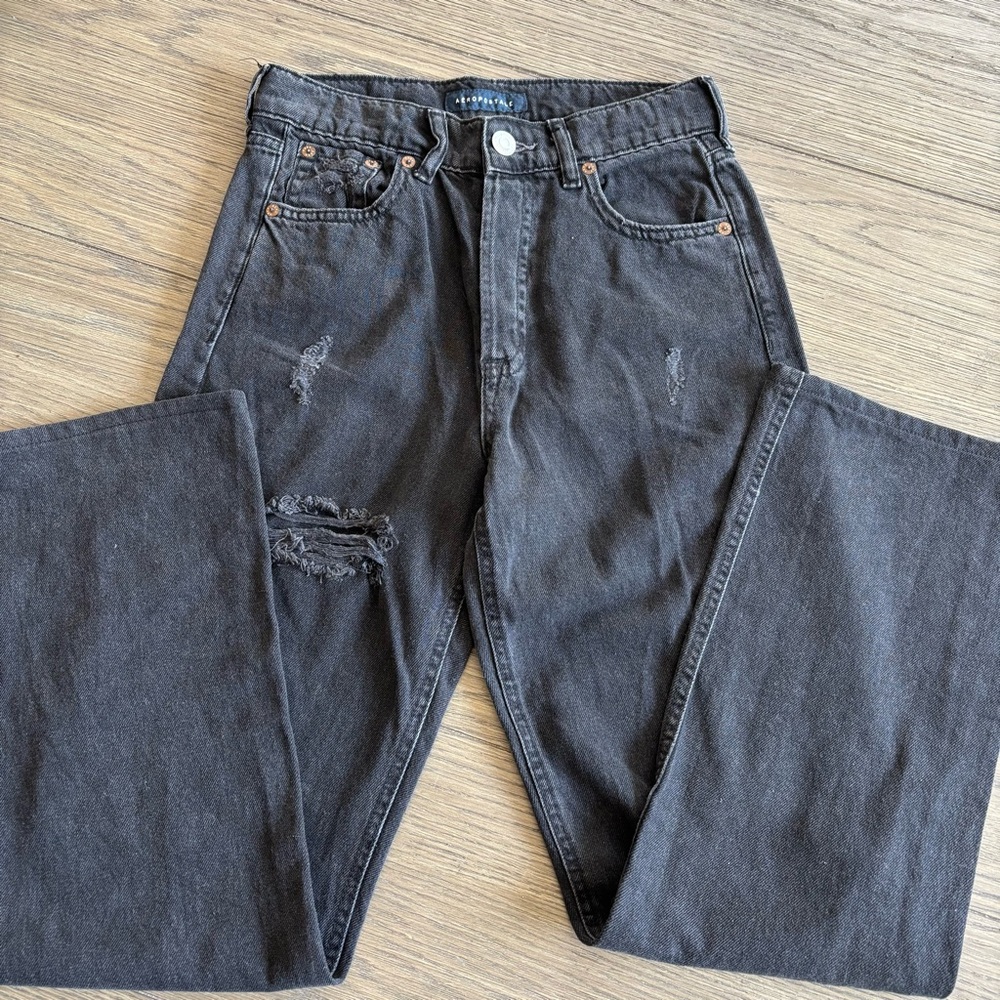 Aeropostale Charcoal Relaxed Jeans